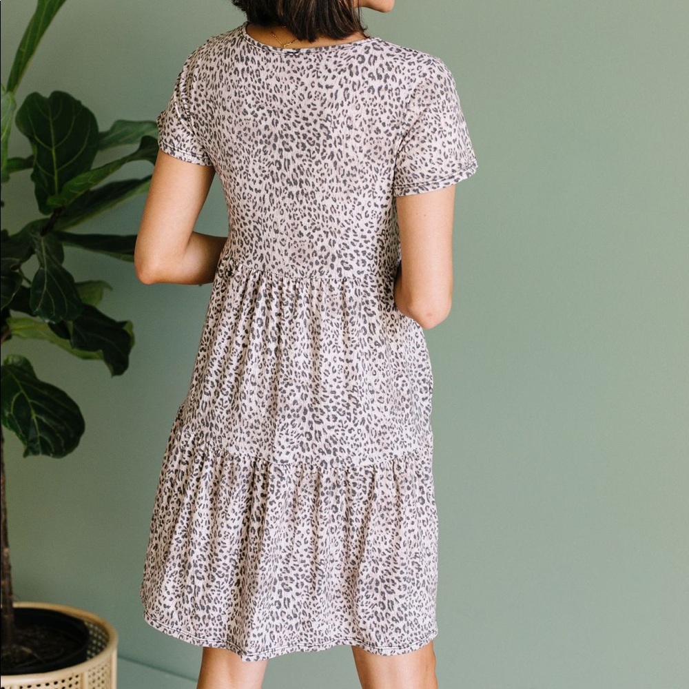 BF SALE❗️Fading Spots Cheetah Print Dress - Picture 6 of 12